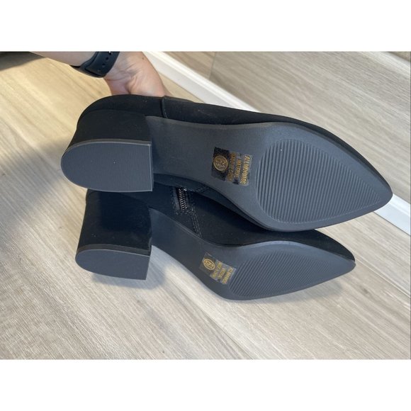 Women’s Soda Zip Up Ankle Boots size 6.5 Black Suede Mint Condition‎ - Picture 8 of 10